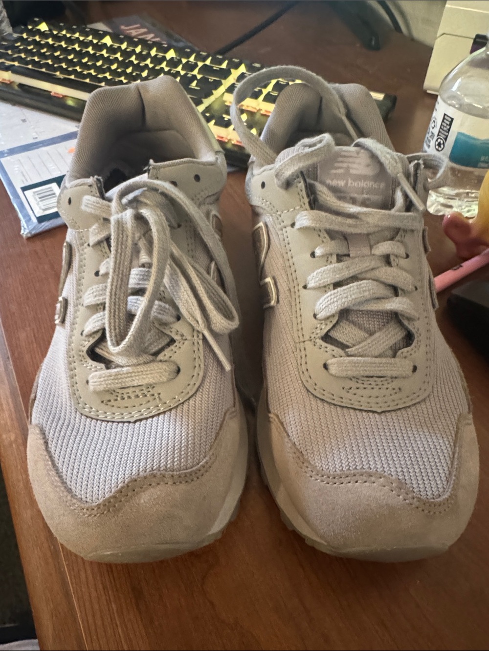 New Balance Neutral Taupe Low-Top Sneakers